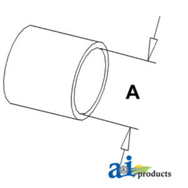 A & I Products Hose; Water Pump Inlet 2.5" x2.5" x2.5" A-743001M1
